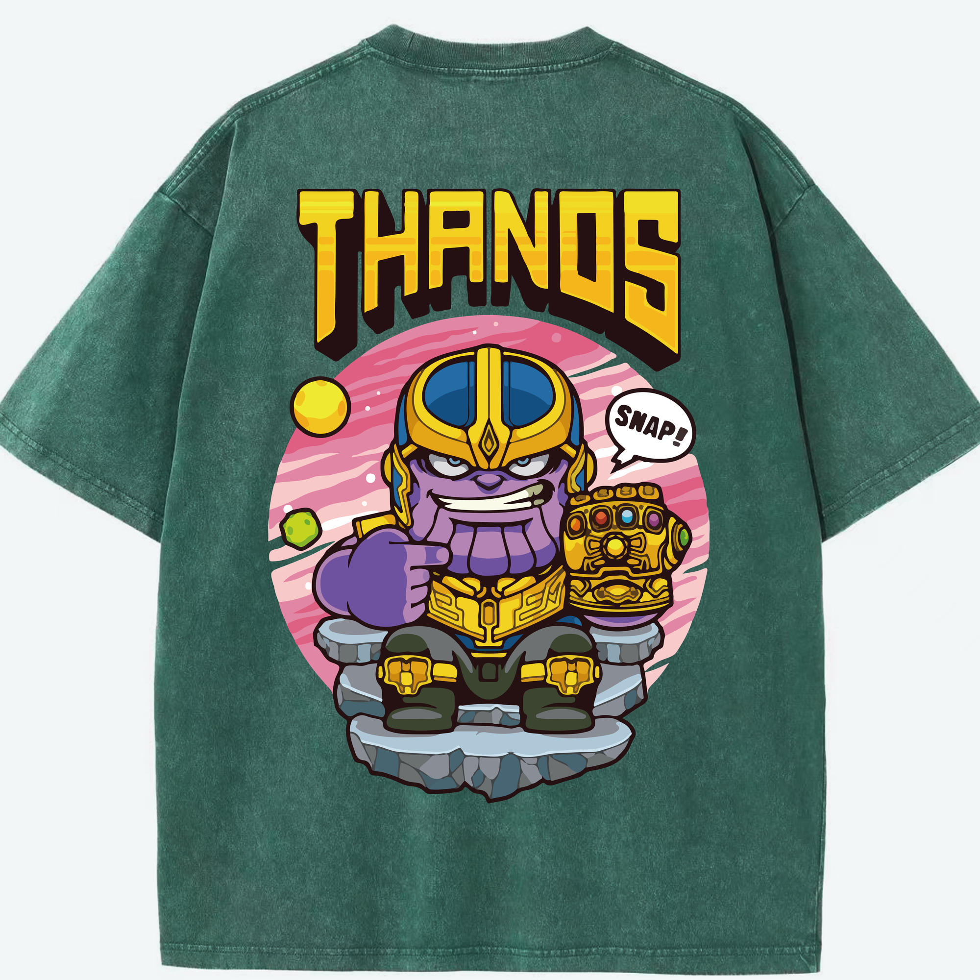 （画像用） アベンジャーズ The Avengers 綿100% ヴィンテージ風 半袖Tシャツ（背面プリント）